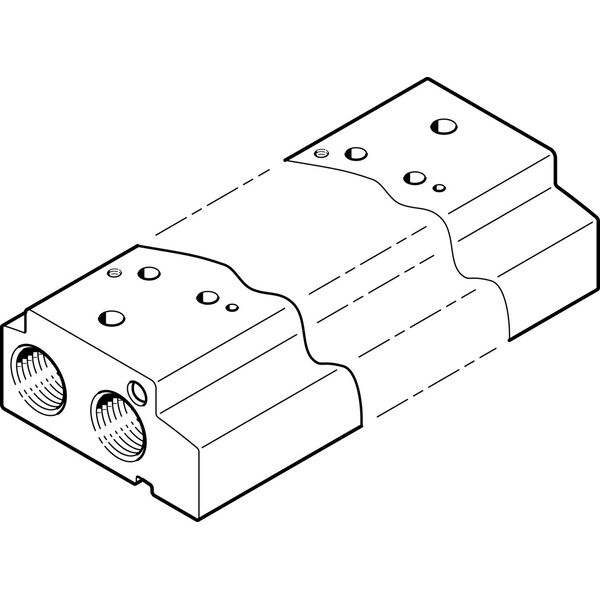 VABM-C7-12P-G18-8 Manifold rail image 1