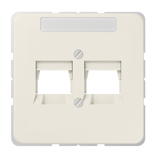 Centre plate for modular jack sockets 569-2NAT image 1