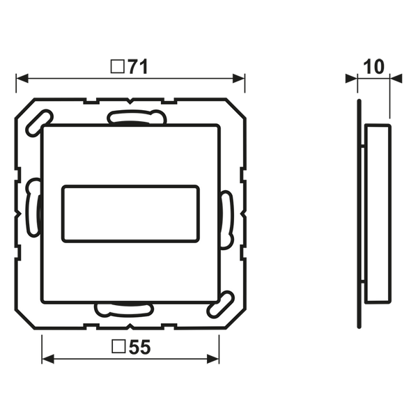 Centre plate for subminiature D-socket A594-1915SW image 5