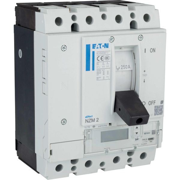 NZM2 PXR25 circuit breaker - integrated energy measurement class 1, 250A, 4p, variable, Screw terminal image 12