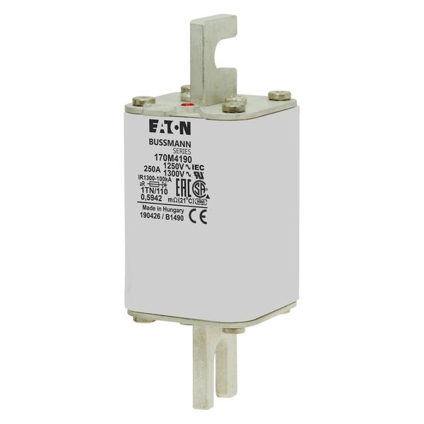 Fuse-link, high speed, 250 A, AC 1250 V, size 1, 53 x 66 x 138 mm, aR, DIN, IEC, type T indicator image 4