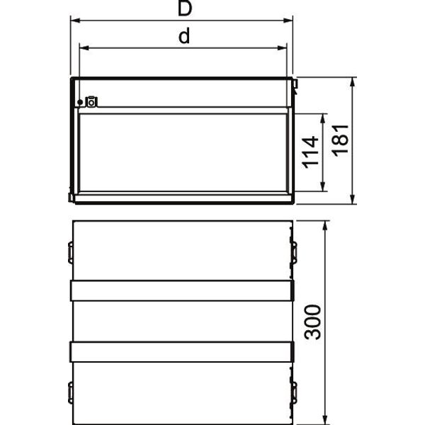 PMB 130-4 A2 Fire Protection Box 4-sided with intumescending inlays 300x323x181 image 2