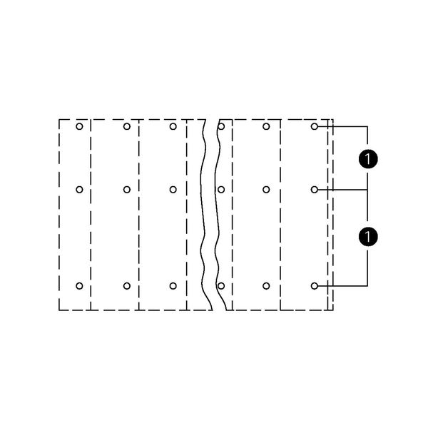 Triple-deck PCB terminal block 2.5 mm² Pin spacing 10.16 mm orange image 2