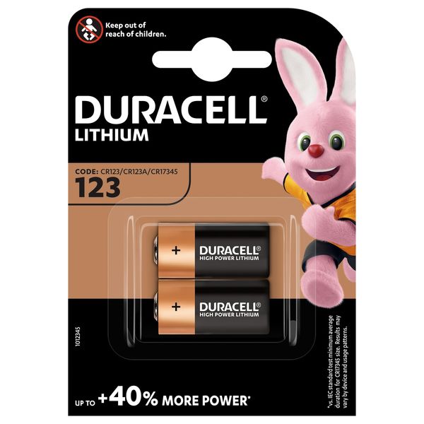 DURACELL Lithium CR123A BL2 image 1