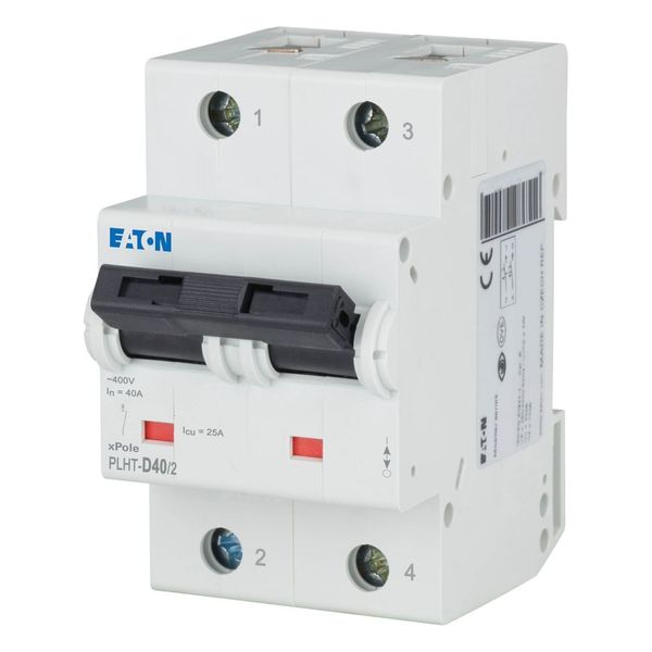 Miniature circuit breaker (MCB), 40A, 2p, D-Char, AC image 3