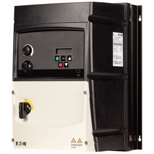 Variable frequency drive, 400 V AC, 3-phase, 30 A, 15 kW, IP66/NEMA 4X, Radio interference suppression filter, Brake chopper, 7-digital display assemb image 2