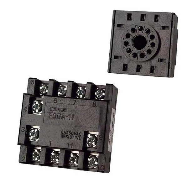 Socket, back-connecting, 11-pin, screw terminals image 1