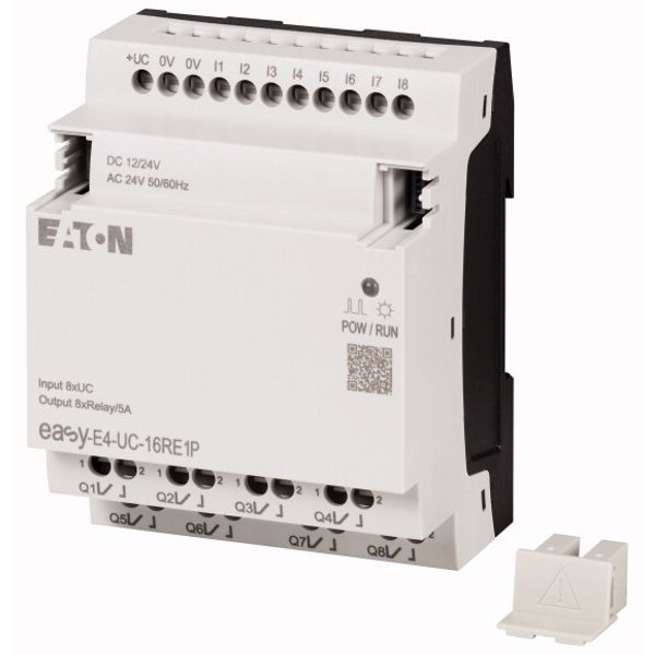 I/O expansion, For use with easyE4, 12/24 V DC, 24 V AC, Inputs/Outputs expansion (number) digital: 8, Push-In image 3