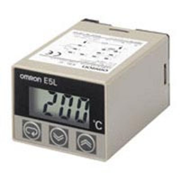 Electronic thermostat with analog setting, (45x35)mm, 0-100deg, socket image 2