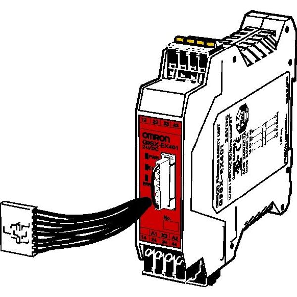 Expansion unit (to be used with advanced unit), 4PST-NO relay outputs image 2