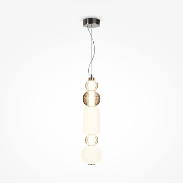 Pendant Collar Pendant lamp Chrome image 1