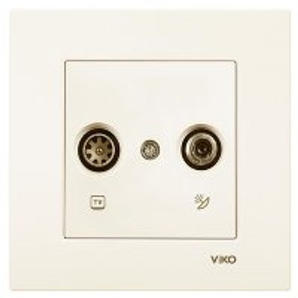 Meridian Beige Sat Socket Terminated (Sat-TV) image 1