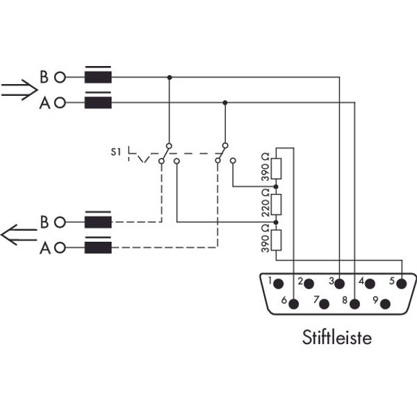 Fieldbus Connector PROFIBUS with D-sub male connector 9-pole light gra image 4