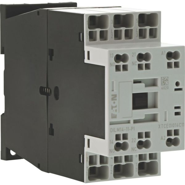 Contactor, 3 pole, 380 V 400 V 6.8 kW, 1 N/O, 1 NC, RDC 24: 24 - 27 V DC, DC operation, Push in terminals image 15