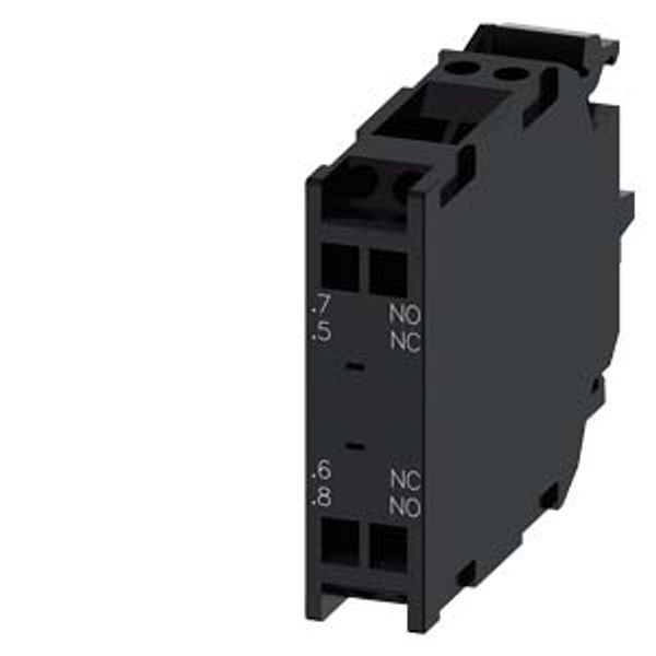 Contact module with 2 contact elements, 1 NO leading + 1 NC lagging, gold-plated  3SU1400-1AA10-3RA0-Z X90 image 2