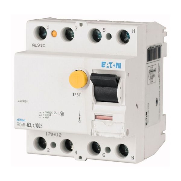 Residual current circuit breaker (RCCB), 40A, 4p, 30mA, type A image 6