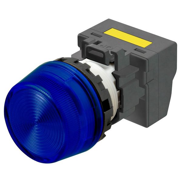 M22N Indicator, Plastic projected, Blue, Blue, 220/230/240 VAC, push-i image 2