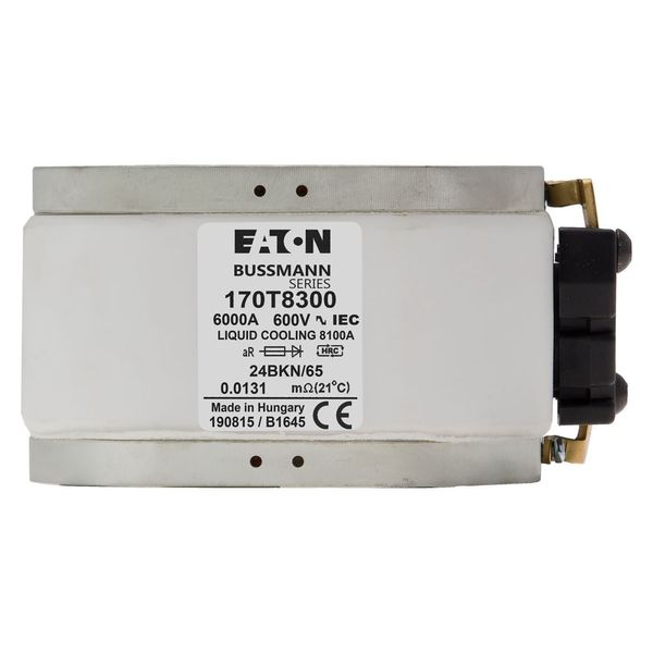 Fuse-link, high speed, 6000 A, AC 600 V, 2 x size 4, 120 x 230 x 64 mm, aR, IEC, single indicator image 5