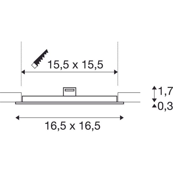 SENSER 18 DL 9,7W 4000K 350mA IP20 white image 3