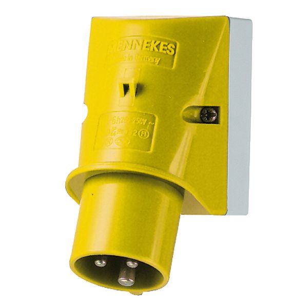 Wall mounted inlet, 32A3p4h110V, IP44 image 1