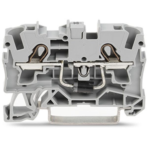 Component terminal block 2-conductor with diode 1N5408 gray image 3