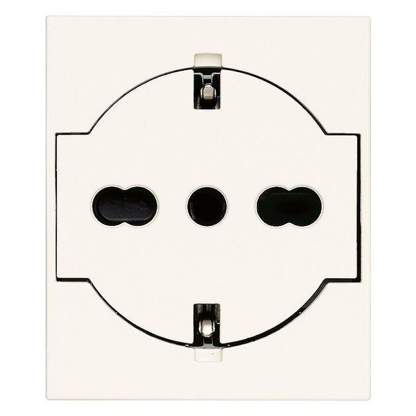 Flat 2P+E P40 Universal outlet white image 1