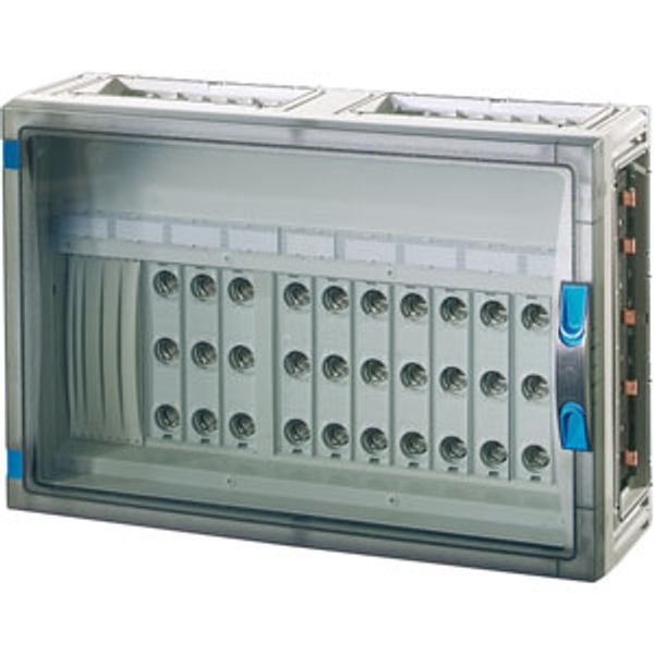 Fuse box 11x63A D02 3p, on rail 250A 5 pole, 540x360, wall Open image 4