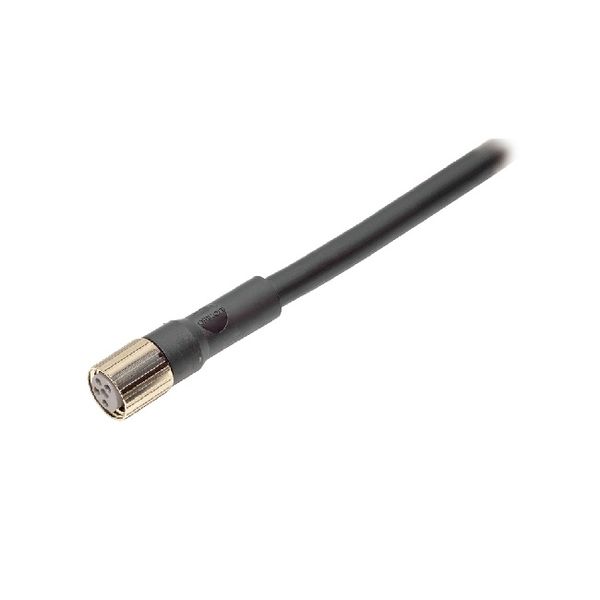Sensor cable, M8 straight socket (female), 4-poles, PUR fire-retardant image 1