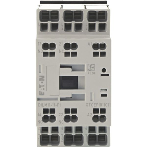 Contactor, 3 pole, 380 V 400 V 5 kW, 1 N/O, 1 NC, 220 V 50/60 Hz, AC operation, Push in terminals image 6