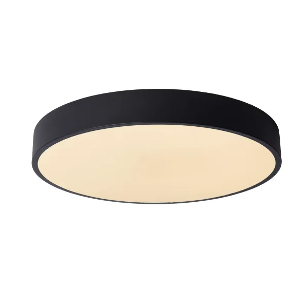 Lucide UNAR - Flush ceiling light - Ø 39,5 cm - LED Dim. - 1x24W 2700K - 3 StepDim - Black image 1