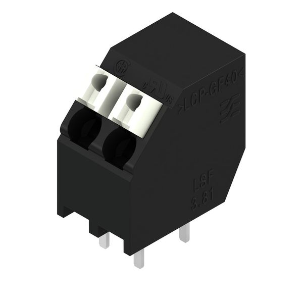 PCB terminal, 3.81 mm, Number of poles: 2, Conductor outlet direction: image 2