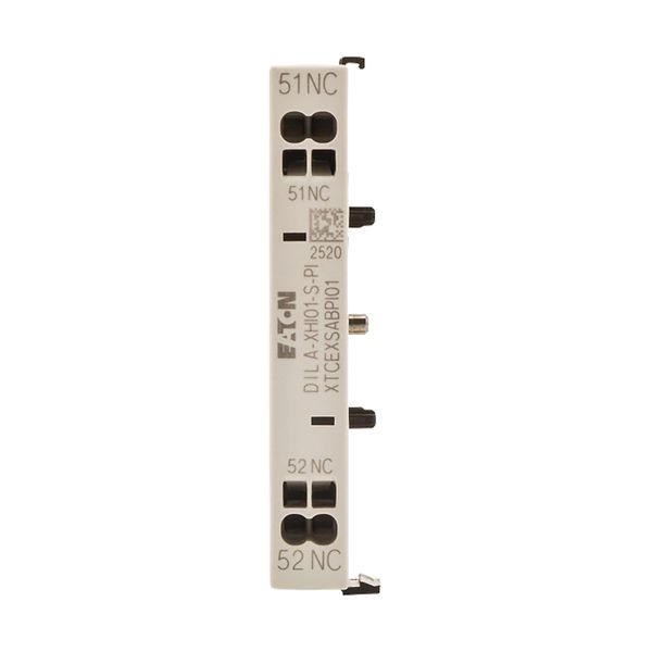 Auxiliary contact module, 1 pole, Ith= 16 A, 1 NC, Side mounted, Push in terminals, DILA, DILM7 - DILM15 image 11