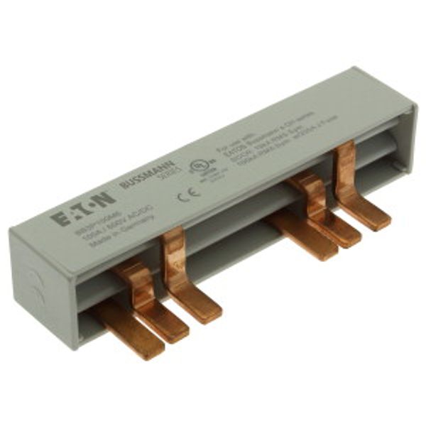 BUSBAR, low voltage, 100 A, AC 600 V, DC 600 V, 23 x 37 x 104 mm, 6P, UL image 8