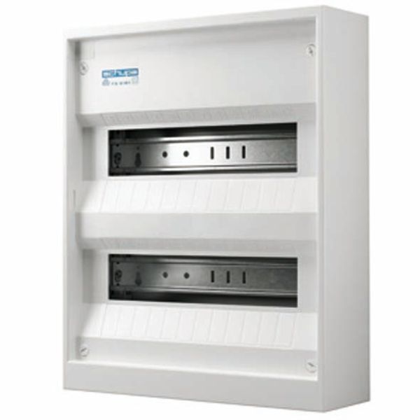 SURFACE MOUNTING ENCLOSURE - GERMAN STANDARD -WITH TERMINAL BLOCK - 24 (12X2) MODULES - IP30 image 2