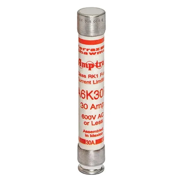 Fuse A6K-R - Class RK1 - Fast-Acting 600VAC 300VDC 30A Ferrule image 1