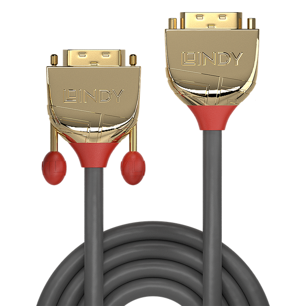 2m DVI-D Dual Link Extension Cable, Gold Line DVI-D Dual Link Male to Female image 2