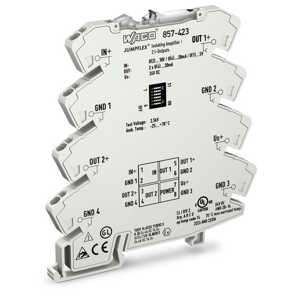 Isolation amplifier Current and voltage input signal 2 x current outpu image 1