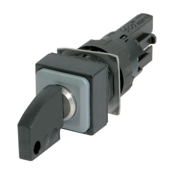 Key-operated actuator, 2 positions, black, maintained image 3