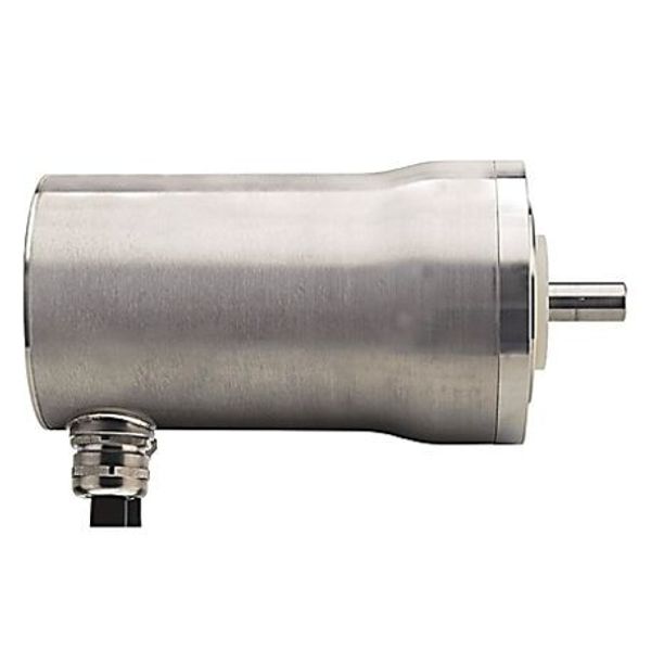 Allen-Bradley, MPS-B4540F-MJ52DA, Bulletin MPS - Stainless Steel Servo Motors Product, 460 V, Frame Size 45 = 130 mm (5.12 in.), Stack Length 40 = 101.6 mm (4.0 in.), 3000 RPM, Keyed Shaft Extension image 1