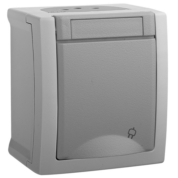 Pacific Grey UPS Socket Child Protection image 1