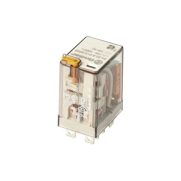 Miniature power Rel. 2CO 12A/12VAC/Agni/Test button/Mech.ind. (56.32.8.012.0040) image 5