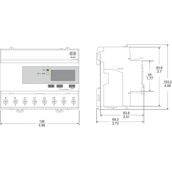 LV CT 800 A - 0.333 V output - split core CT - 62 mm x 132 mm image 1