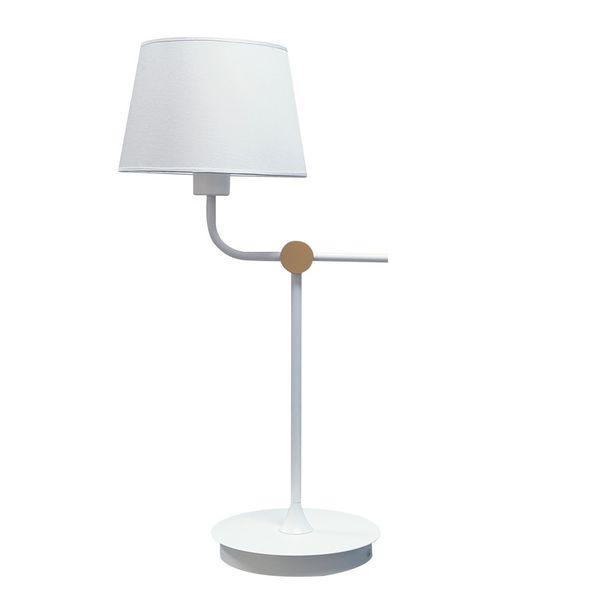 Solor White+Gold Table Lamp 1xE27 image 1