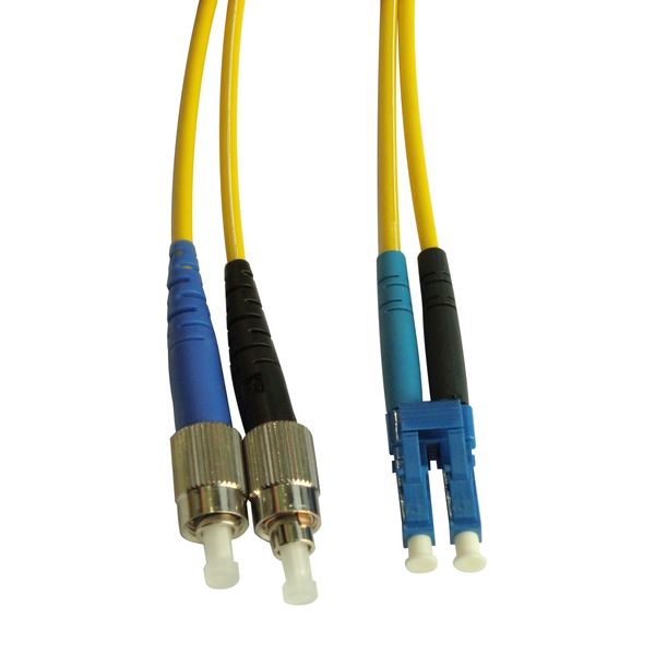 FO Patchcord Duplex LC/FC, 9/125æm OS2, LS0H-3, yellow, 2.0m image 1