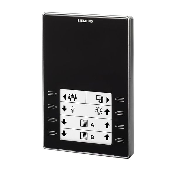 Control unit with keys and temperature sensor, black image 1