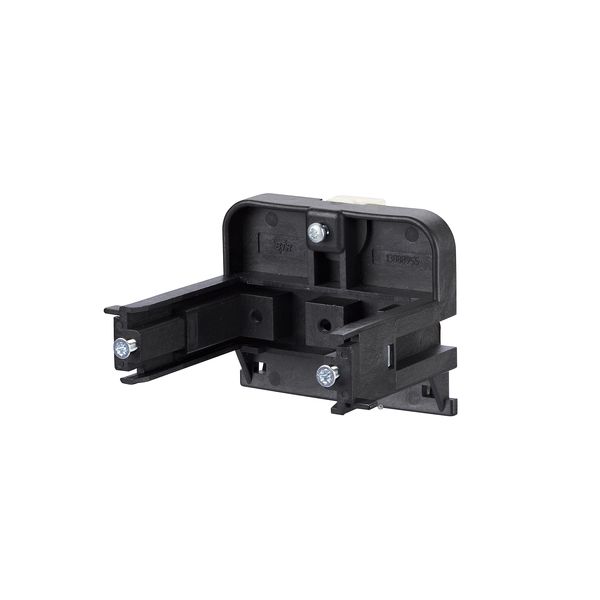 DIN rail mounting bracket for wall outlets - horizontal mounting 55 mm image 1