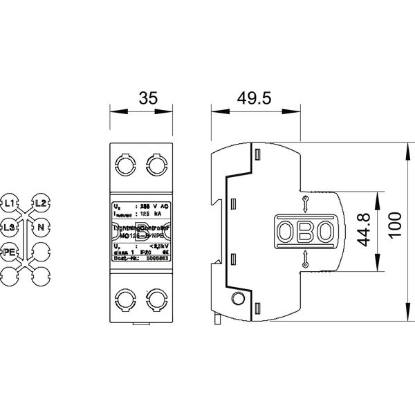 MC 125-B NPE LightningController for N to PE 255V image 2