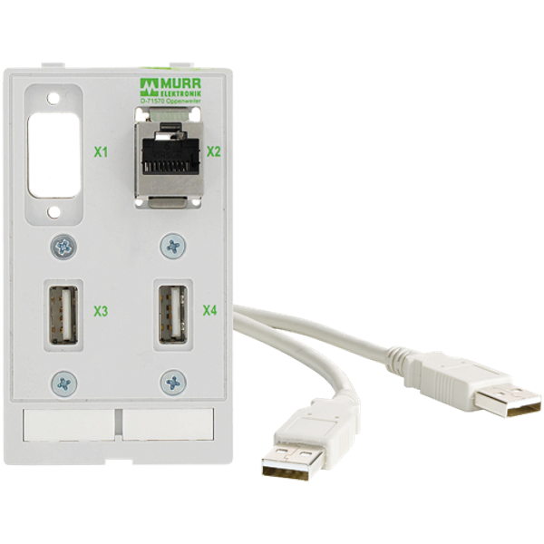 MODLINK MSDD DATA INSERT 2xsaftey socket, 2xFO adapter image 1