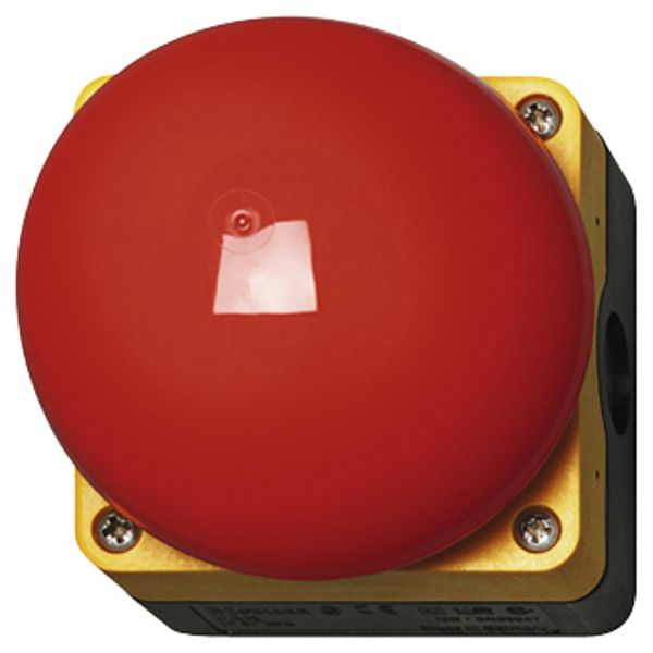 Emergeny Stop button, 1 N/O, 1N/C, stay-put, pull to release image 1