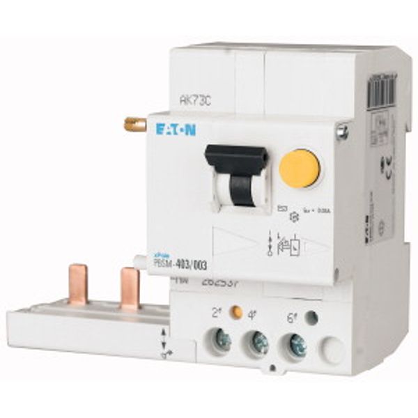 Residual-current circuit breaker trip block for PLS. 40A, 3 p, 500mA, type AC image 2